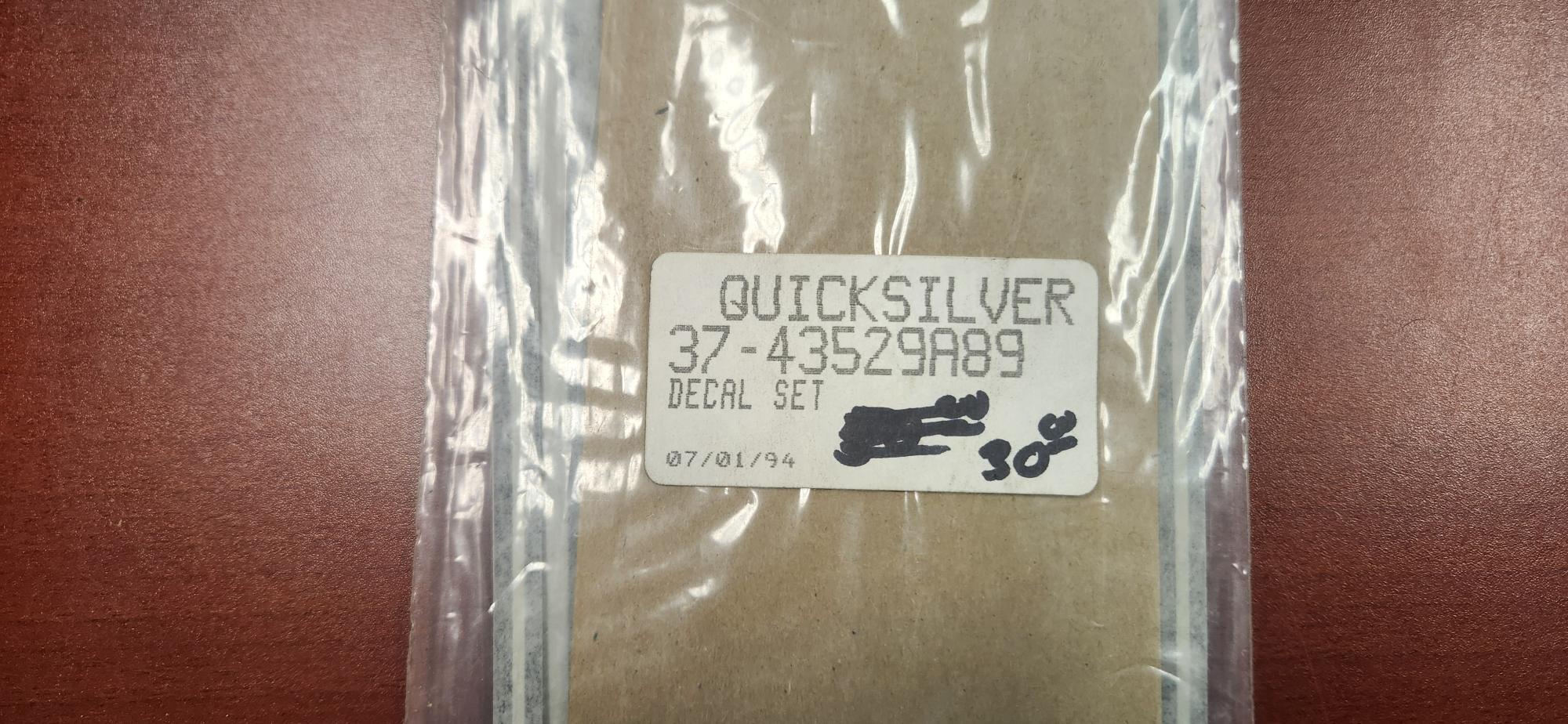 Mercury QS Decal Set - 37-43529A89