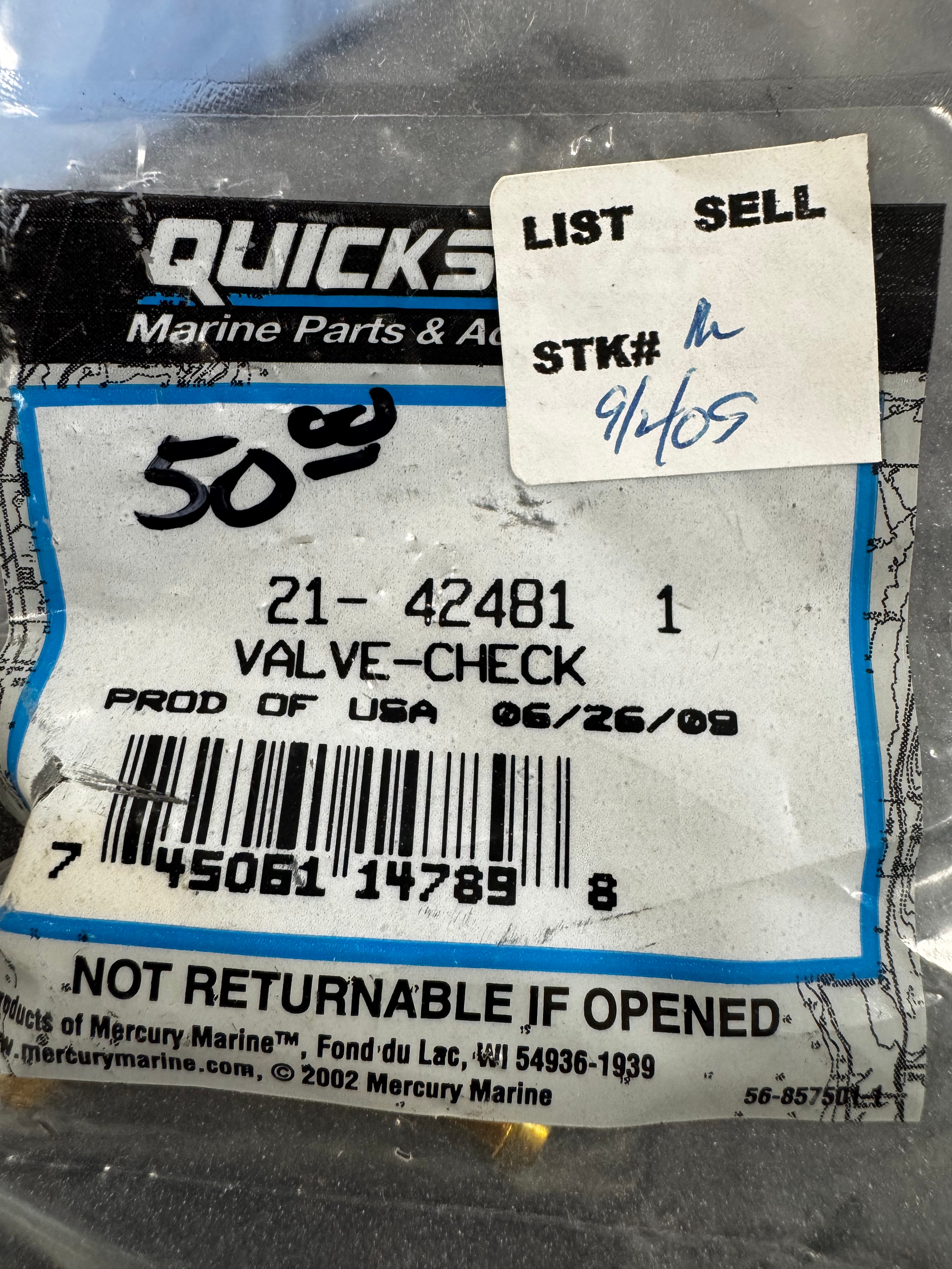 CHECK VALVE 21-424811