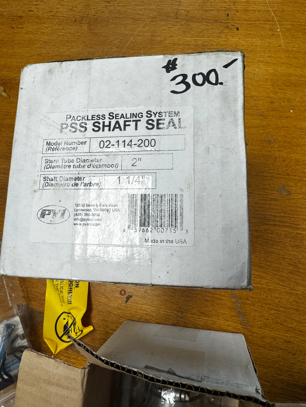 PSS SHAFT SEAL 02114200