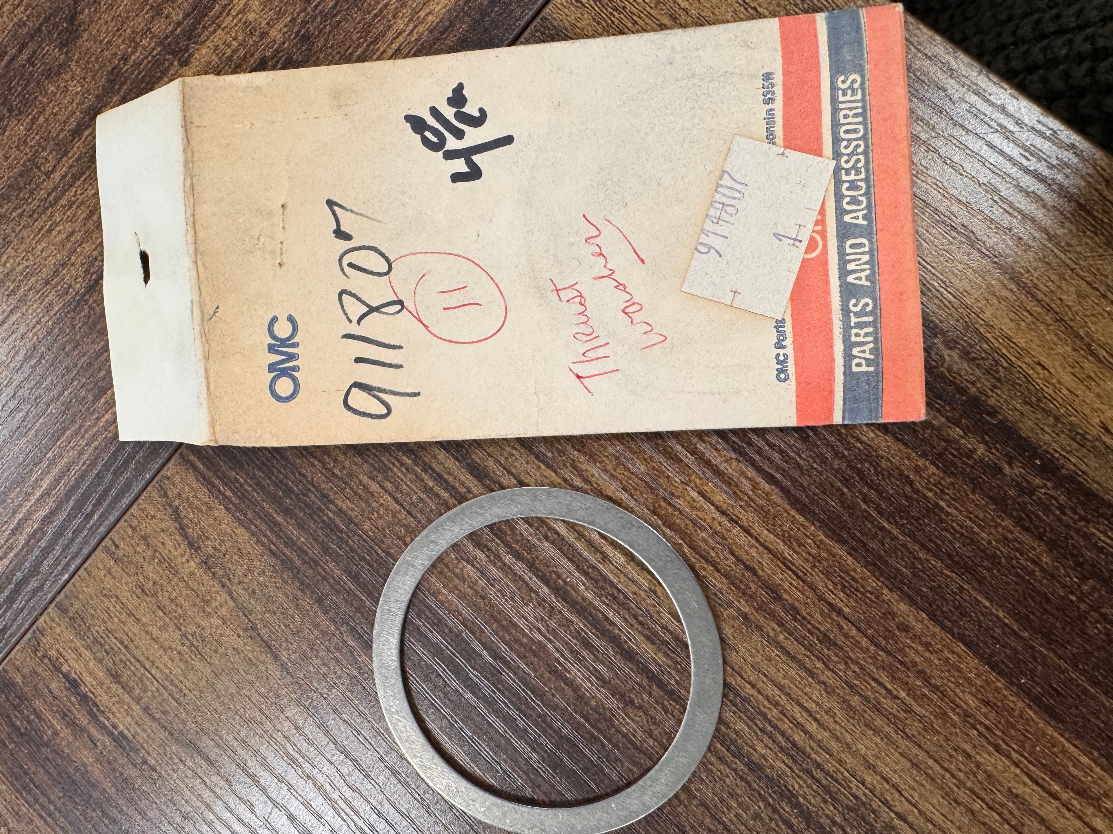 THRUST WASHER 911507