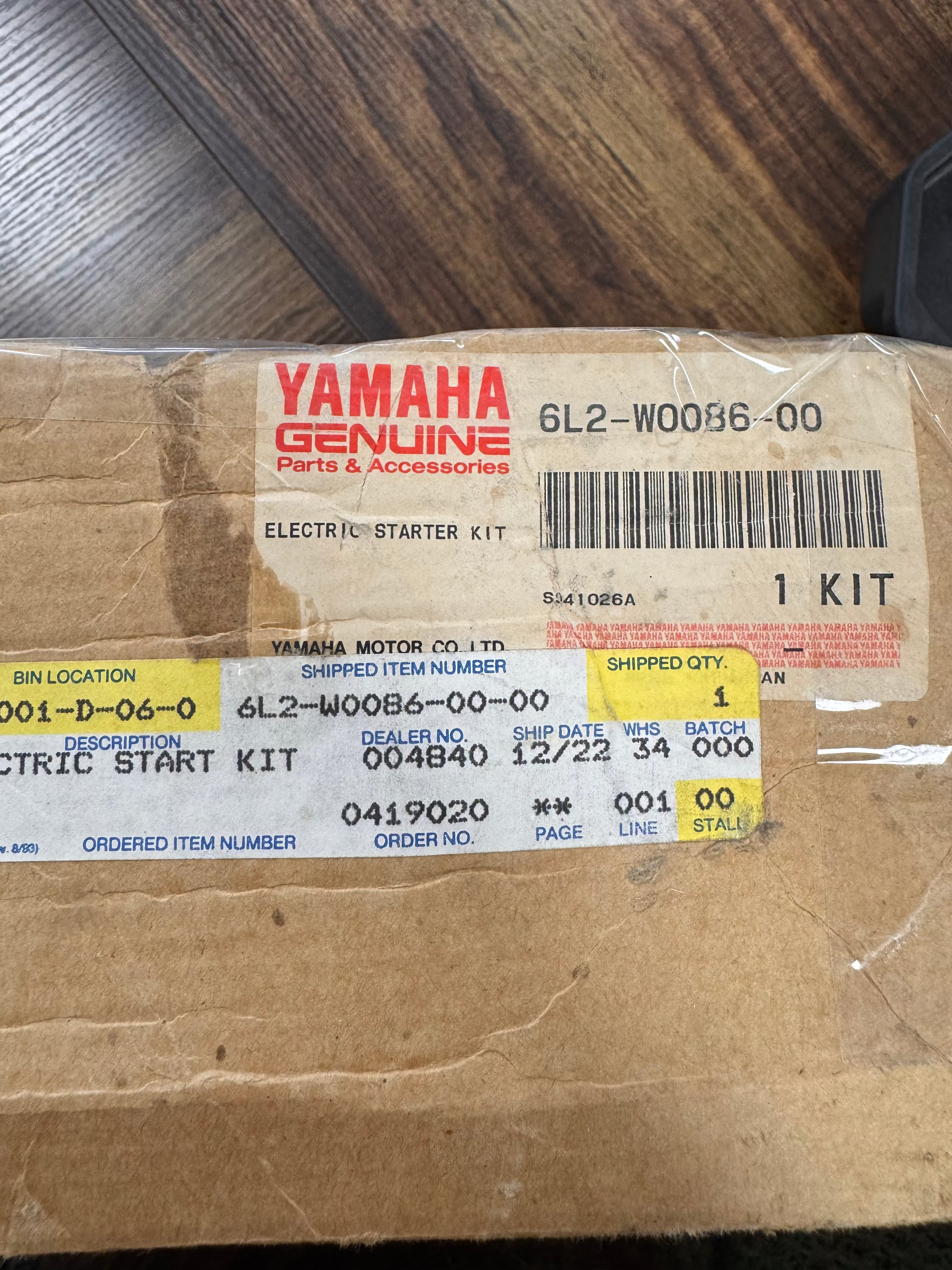 YAMAHA ELECTRIC START KIT 6L2W008600