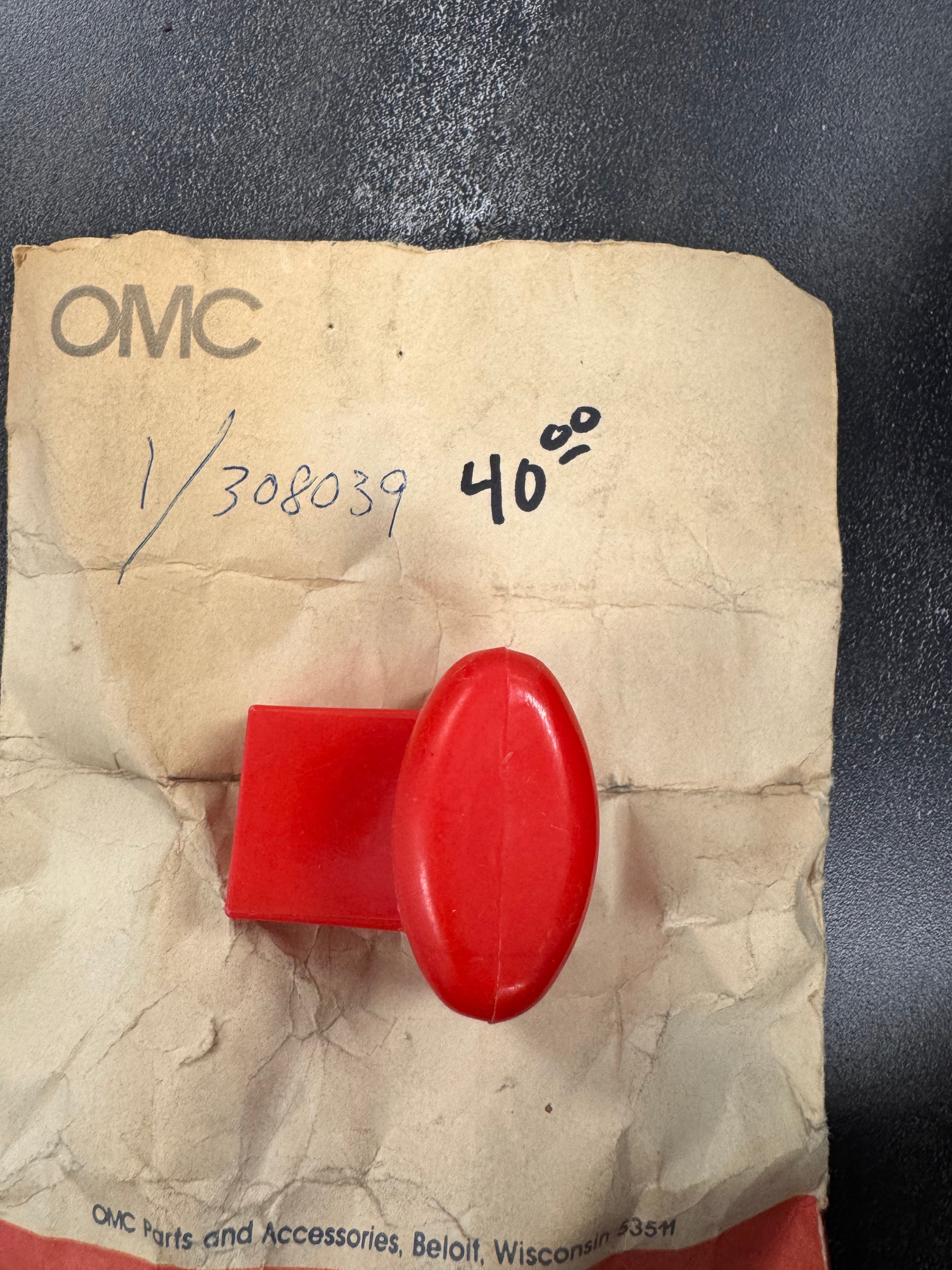 THROTTLE LEVER KNOB 308039